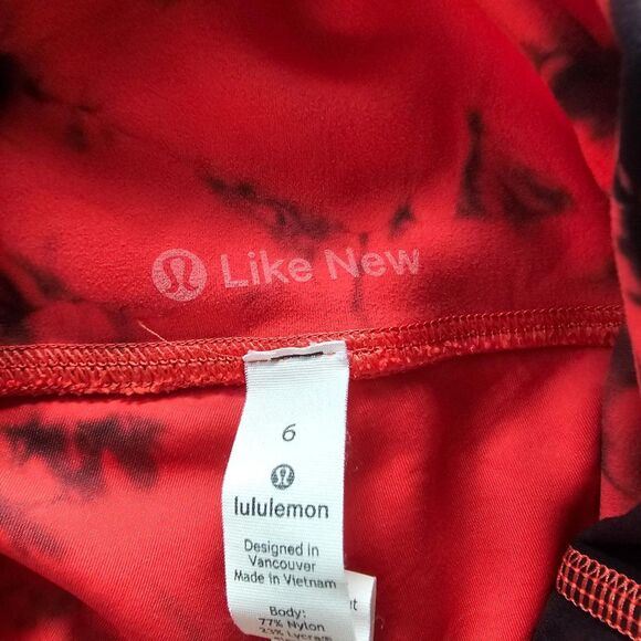 Lululemon Women’s Align Buttery Soft Yoga Legging | Red Black Multi | Size 6 EUC - Picture 6 of 10